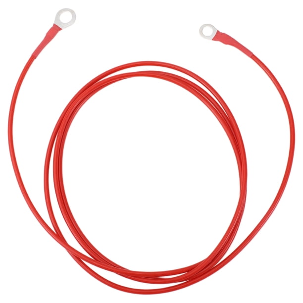 Cable de inversor de batería de 195cm 12 AWG 3/8" 5/16" Cable de batería de cobre estañado rojo OT Tipo 1 Pc