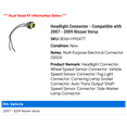 thumbnail image 2 of Headlight Connector - Compatible with 2007 - 2009 Nissan Versa 2008, 2 of 2