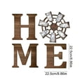 thumbnail image 2 of LAMIRO 4Pcs Windmill Wall Decor Wooden Home Letters Decoration Rustic Farmhouse Home Hanging Wood Sign Farmhouse Wall Decor for Living Room Kitchen Bedroom Porch (Brown), 2 of 7