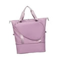 thumbnail image 4 of S SERENABLE Tennis Bag Expandable Adjustable Shoulder Strap Oxford Badminton Racquet Bag violet, 4 of 9