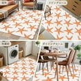 thumbnail image 6 of 2.7x5 Area Rugs, Orange Beach Starfish Non-Skid Rubber Backing Large Rectangle Rugs - Living Room Bedroom Home Office, Summer Ocean Nautical Coastal Indoor Floor Mat Carpets Washable Rug, 6 of 9