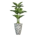 thumbnail image 1 of Vintage Home Artificial Faux Real Touch 6.09 Feet Tall Palm Tree With Eco Planter, 1 of 3