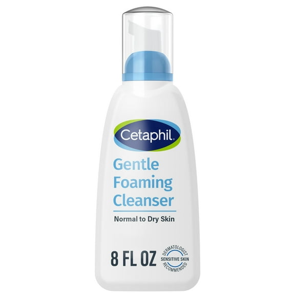 Cetaphil Hydrating Gentle Foaming Face Wash and Cleanser for Sensitive and All Skin Types, 8 oz