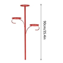 Luoshdecor Christmas Triple Tree Topper Candle Holder,Metal Triple Tree Topper Shelf for Christmas Tree,Holiday, Indoor & Outdoor Decor 35.4 in