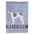 thumbnail image 1 of Carolines Treasures CK3602GF Greyhound Welcome Garden Size Flag, 1 of 3
