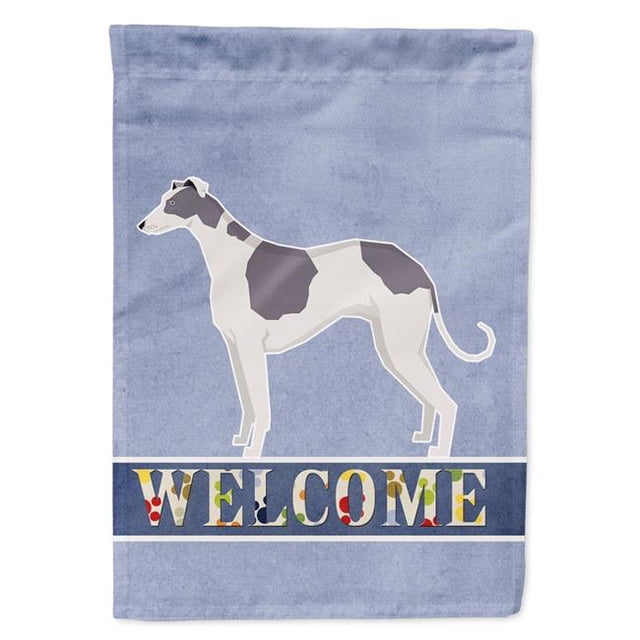 Carolines Treasures CK3602GF Greyhound Welcome Garden Size Flag