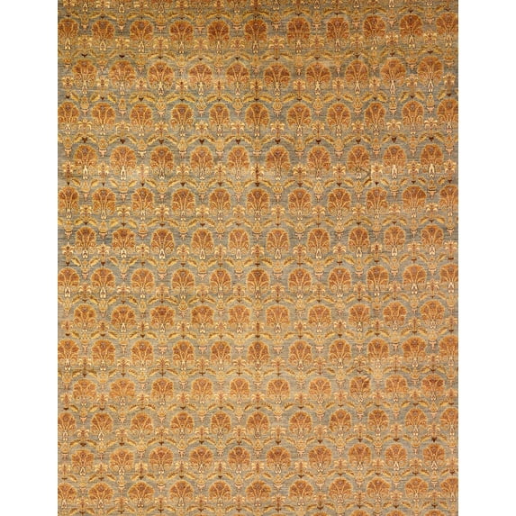 Ahgly Company Machine Washable Indoor Rectangle Abstract Orange Area Rugs, 4' x 6'