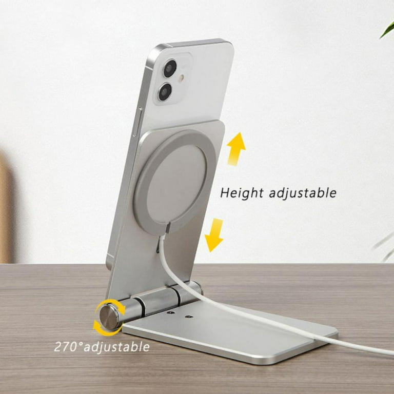 CreaDream Stand for MagSafe Charger, Aluminum Stand Holder for iPhone 15 14  13 12 Series, Magsafe Accessories Compatible with iPhone 15 14 13 12 Plus