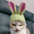 thumbnail image 3 of Cartoon Cat Hat with Sparkling Bunny Ears - Extra Soft Washable - Cosplay Pet Headgear - Photography Prop for Party, 3 of 8
