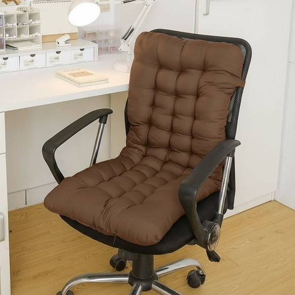 Seyotauo Office Chair Cushion Soft Seat Cushion and Pillow Comfortable Student Chair Pad with Back Butt Cushion for Office, Home, and Study Use for All Seasons