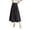 Black, variant on Mrzhqd Women Skirts Casual Dress Mid Length Suit Skirt A Line High Waisted Pleated Skirt Daily Half Suit Skirts Black L