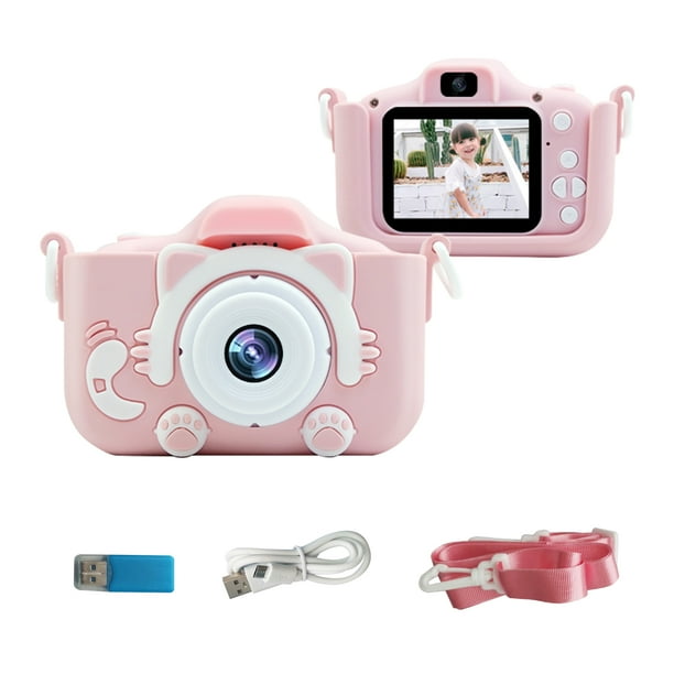Cámara digital Irfora Cámara digital portátil para niños 20MP 1080P Cámara de video HD Videocámara Linda cámara Selfie recargable con pantalla de 1.9 pulgadas Tarjeta de memoria de 32GB Jueg Irfora Cámara digital