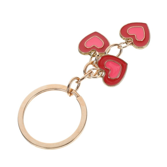 FRCOLOR Heart Pendant Keychain Creative Key Chain Heart-Shaped Keychain Keychain For Girls Cute Keychain Bag Keychain Accessories Zinc Alloy Car Key Ring