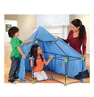 Discovery Kids 77 Piece Build & Play Construction Fort Endless Ways To Play New 