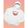 thumbnail image 3 of Buon Ferragosto! Cute Watermelon Hoodie Women -Image by Shutterstock, Female 5X-Large, 3 of 4