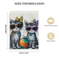 thumbnail image 2 of PIKWEEK Cute Cat Canvas Wall Art: Framed Cat Pictures Small Funny Kitty-Cat Babies Painting for Girl's Bedroom Bathroom 12*16in/16*20in, 2 of 5