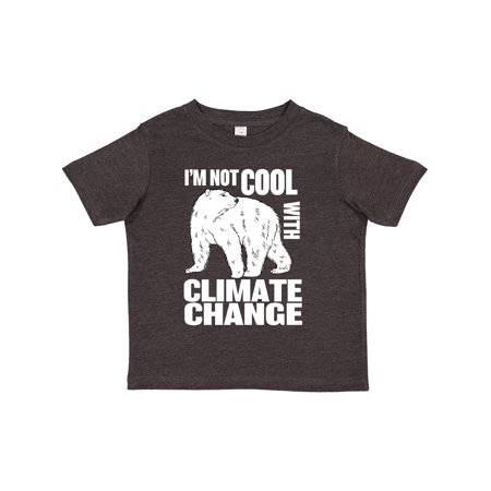 

Inktastic I m Not Cool with Climate Change Polar Bear Boys or Girls Toddler T-Shirt