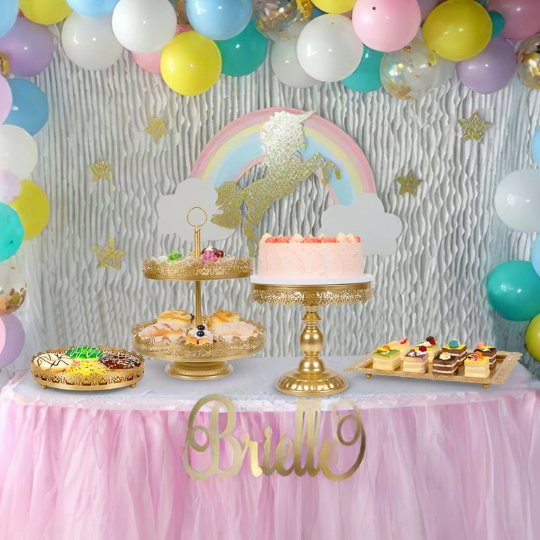 ounewxy Gold Cake Stand Set Cake Stands for Dessert Table Set
