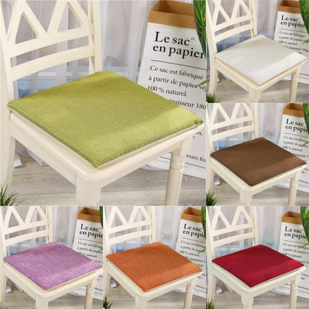 T Shaped Chair Cushions Bestller 15.7x15.7 inch Non-Slip Multi-Colors Chair Seat Cushion Pads Square Cotton Sit Tatami Mats Indoor Outdoor Sofa Floor Home Kitchen Office Decor Black Friday Clearance ()