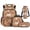 Capybara Heart, variant on Aplkyhs Capybara Heart 4Pcs Kids Backpack for Girls with Lunch Box Pencil Case Water Bottle Carrier with Strap Suitable for Elementary Middle School High School