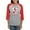 Heather/Red, variant on CafePress - Happy Christmas Krampus Long Sleeve T Shirt - Womens Baseball Tee