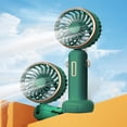 thumbnail image 1 of Portable Fan With Base Small Fan Rechargeable Fan 3 Wind Speed USB Fan For Outdoor Travel Camping Travel Essentials, 1 of 8