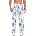 thumbnail image 4 of FORMRS Mens Pajama Pants with Pockets Sleepwear Lounge Bottoms Sizes S-2XL, Blue Ice Hockey, 4 of 7