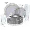 thumbnail image 6 of Smarty Clear Vintage Disposable Plastic Wedding Value Set (120 Guests), 6 of 6