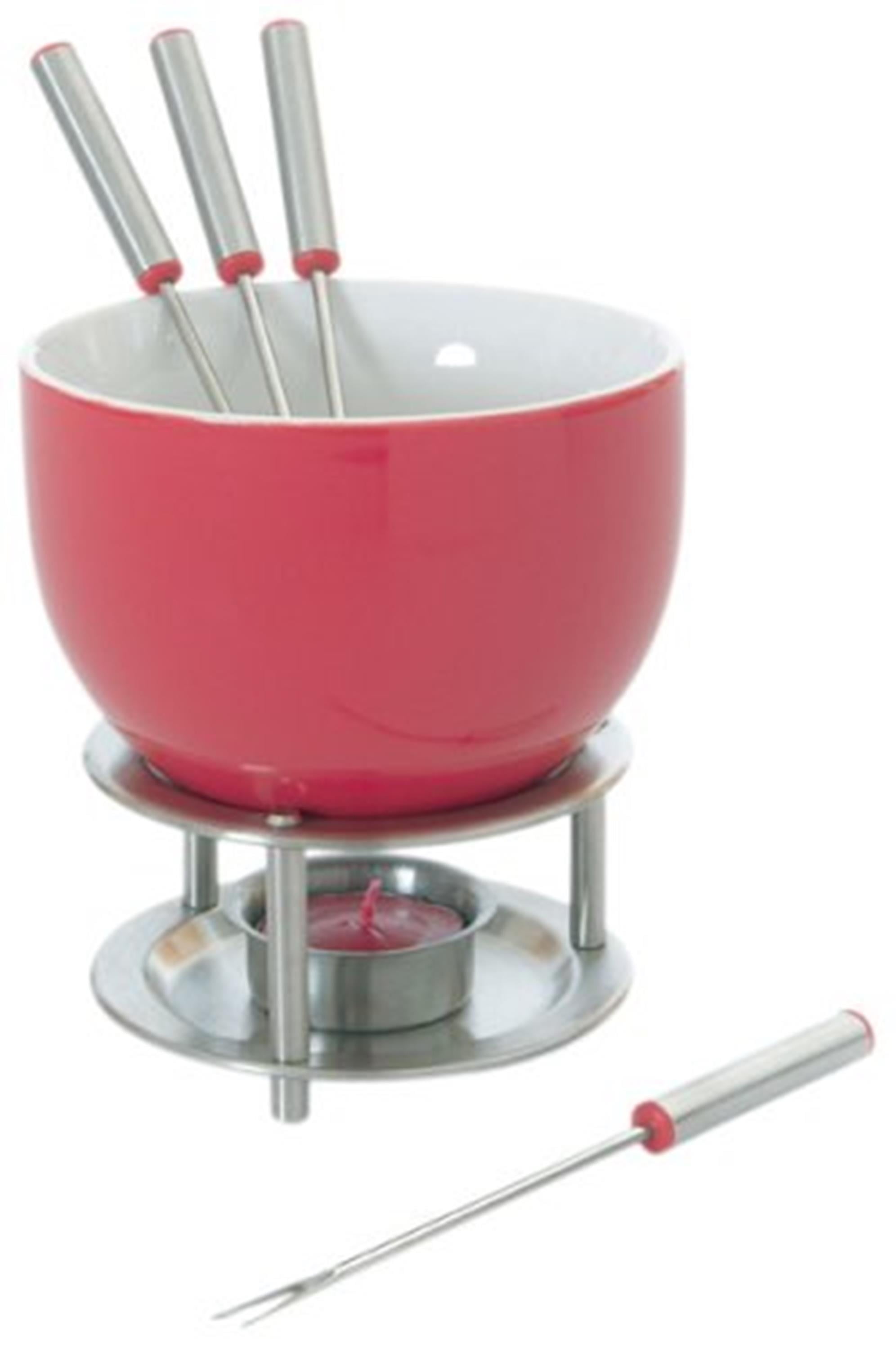 Mastrad Chocolate Fondue Set, Red by MASTRAD