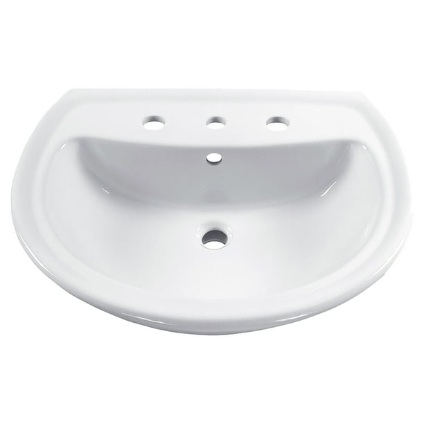 American Standard Cadet 6 in. Pedestal Sink Basin with 8 in. Faucet