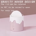 thumbnail image 6 of Cre-Heaven Cute Desk Trash Can Small Trash Can With Lid for Office Countertop Coffee Table Kitchen, 6 of 7