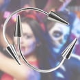 thumbnail image 5 of Cosplay dentadura postiza JanHm Universal Acero inoxidable Drácula encaje dientes para Carnaval, 5 of 5