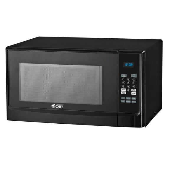 Commercial Chef CHM14110B6C 1.4 cu. ft. 1100W Countertop Microwave - Black