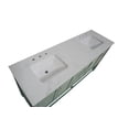 thumbnail image 2 of Lakeshore 72" Double Bathroom Vanity with Sage Green Cabinet and Engineered Carrara Top, 2 of 6