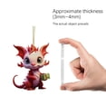 thumbnail image 3 of Baby Pendant Christmas Tree Charm Cute Cartoon Baby Car Pendant Bag Pendant Keychain Decorated Acrylic Christmas Tree Pendant Window Hanging Decorations for Home, 3 of 7