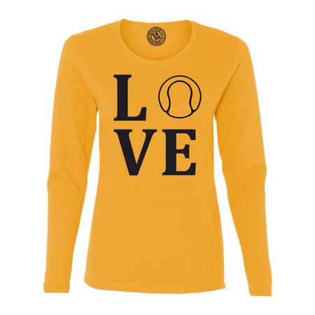 - Love Tennis Sports Jersey Womens Long Sleeve T Shirt