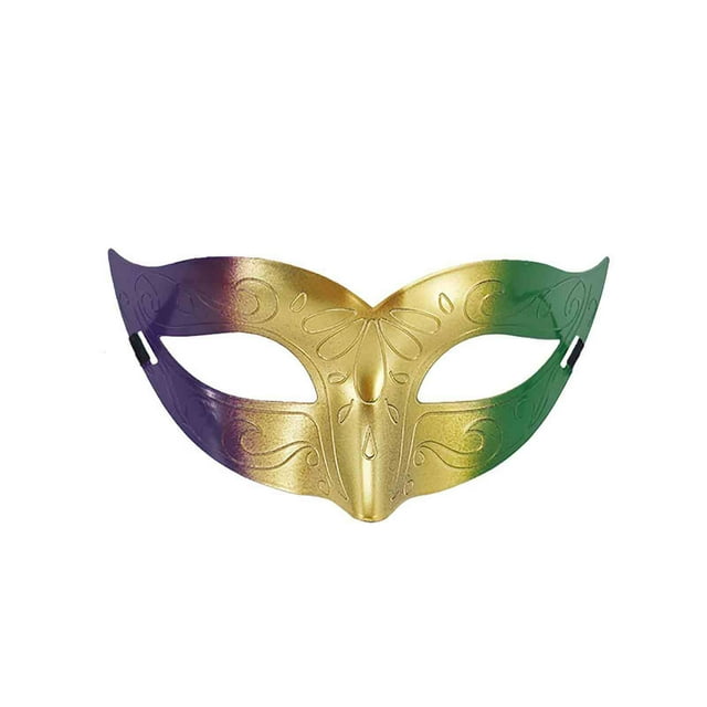 Spray Paint for Plastic, Casual Carnival Party Half-Face Spray Paint Style Three-Color Mask, Unisex Mask