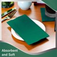 thumbnail image 4 of Tutuviw 50 Pcs Disposable Dark Green Paper Napkins, Christmas Feel Dinner,Linen Feel Guest Disposable Cloth Like Dinner Napkins for Praty, Wedding, Events, 4 of 8