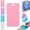 Pink#002, variant on Erasable Badge Sticky Notes, Reusable Silicone Vertical Badge Buddy, Ballpoint Pen Write&Alcohol Wipeable Notepad, Lightweight Badge Notepad for Nurses Doctor(Purple)