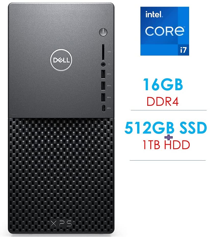 Dell XPS 8940 Tower Desktop PC, Octacore 10th Gen Intel i710700 2