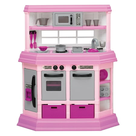 American Plastic Toys Deluxe Custom Play Kitchen with 22