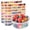 8 oz. - 48 Sets, variant on Glotoch 48 Pack 16 oz. (2 Cups/1 Pint) Plastic Food and Drink Storage Containers Set with Lids - Microwave, Freezer & Dishwasher Safe Eco-Friendly, BPA-Free, Reusable & Stackable