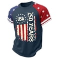 thumbnail image 3 of Boys Patriotic Shirts American Flag Shirt 4th of July Tshirt 250th Anniversary T-Shirt Graphic Tees Casual Short Sleeve Tee Top, 3 of 3