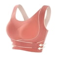 thumbnail image 3 of Sujetador deportivo con hebilla cruzada que se pliega para usar en exteriores, chaleco de yoga, ropa interior sin costuras con espalda fruncida para enderezar para mujeres, 3 of 3