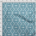 thumbnail image 4 of oneOone Viscose Jersey Teal Green Fabric Ikat Sewing Fabric By The Yard Printed Diy Clothing Sewing Supplies 60 Inch Wide, 4 of 4