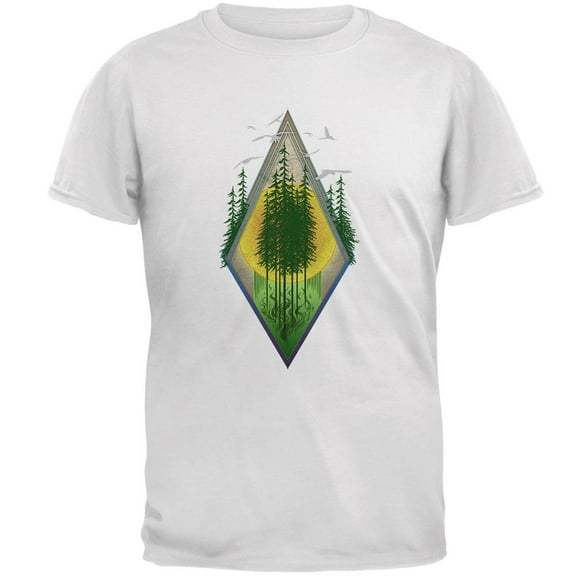 Nature Worship Hiking Mens T Shirt White SM