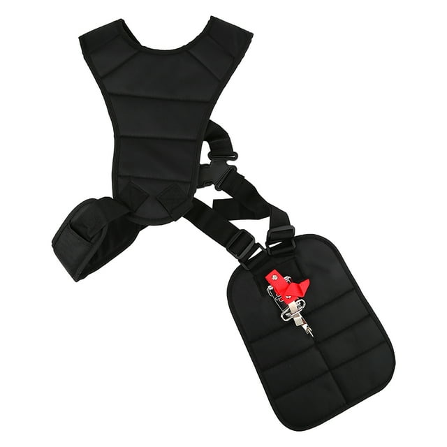 Brushstrap Harness - Adjustable Shoulder Strap Double Shoulder Strap Garden Shoulder Strap - Garden Shoulder Strap (Black)