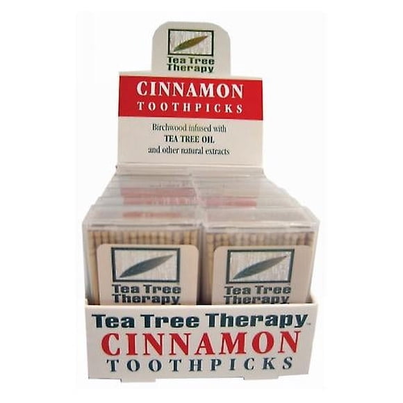 Tea Tree Therapy Toothpicks Cinnamon, Cinnamon, 100 ct (Pack of 1)