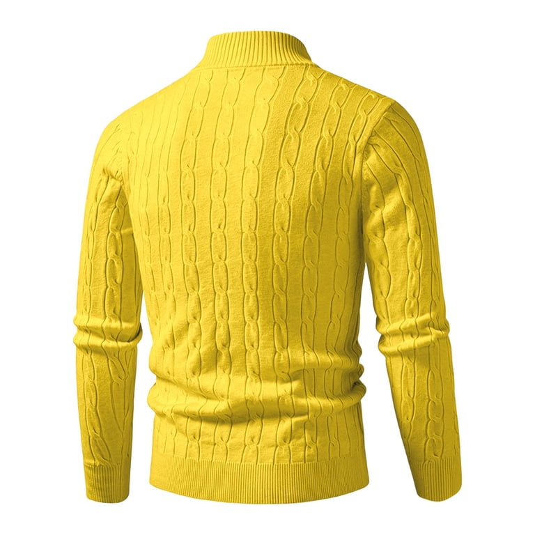 HOMADLES Men's Quarter Zip Sweater Long Sleeve Soft Thermal