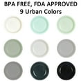 thumbnail image 5 of Youngever 7.5 Inch Plastic Plates, Small Kid Size, Kids Plates, Toddler Plates, Snack Plates, Set of 9 (Urban Colors), 5 of 5